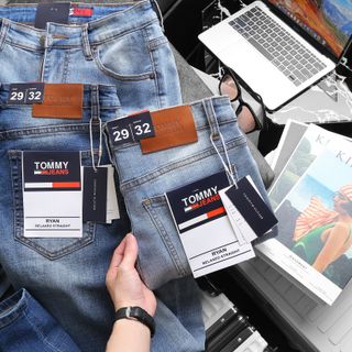 Quần jean nam cao cấp, quần jean dài nam , Chất jean dày dặn xịn sò fom slim fit size 29 ống 15cm, jean đã qua xử lý wash mền mịn, thun co giản tốt size từ 55kg - 90kg
