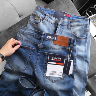 Quần jean nam cao cấp, quần jean dài nam , Chất jean dày dặn xịn sò fom slim fit size 29 ống 15cm, jean đã qua xử lý wash mền mịn, thun co giản tốt size từ 55kg - 90kg