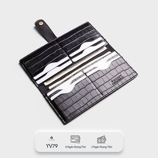 Ví cầm tay nữ vân da cá sấu khóa bấm YUUMY YV79