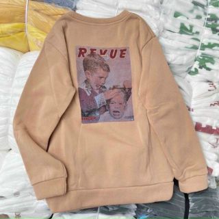 Áo sweater in em bé hớt tóc nỉ mịn form dưới 70kg
