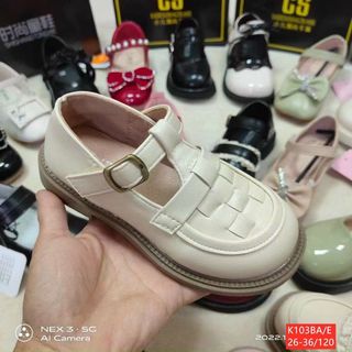 Giày búp bê nữ da mềm quai ngang K103