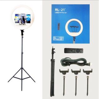 Đèn Livestream RL21 Size 54cm + Chân Đèn + Kẹp Điện Thoại - Cực Chắc Chắn- Hỗ trợ Makeup Quay TikTok