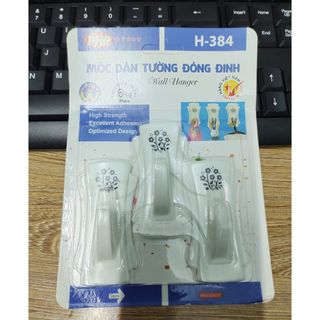 Bộ 3 móc dán tường có đóng đinh.