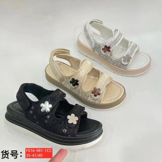 Sandal nữ quai dán sau đế bánh mỳ siêu đẹp F016