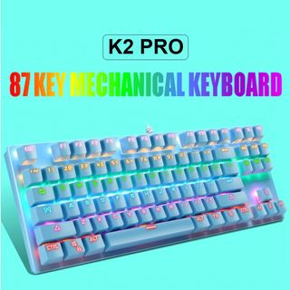 Bàn Phím Cơ Máy Tính K2 PRO Led RGB 10 Chế Độ Khác Nhau BH 12 THÁNG