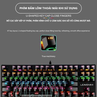 Bàn Phím Cơ Máy Tính K2 PRO Led RGB 10 Chế Độ Khác Nhau BH 12 THÁNG