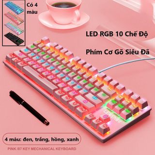 Bàn Phím Cơ Máy Tính K2 PRO Led RGB 10 Chế Độ Khác Nhau BH 12 THÁNG