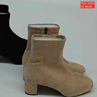 Giày boots nữ gót vuông cao siêu đẹp F022 giá sỉ