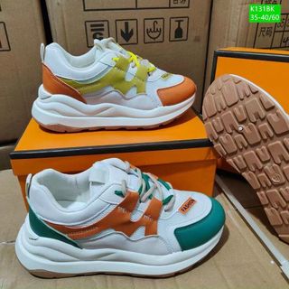 Giày thể thao nữ màu trắng phối màu đẹp K131