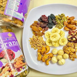 Granola siêu hạt không đường - Ngũ cốc dinh dưỡng giảm cân - Hộp 500gr