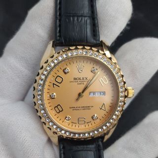 Đồng hồ nam dây da Pagini Rolex2266 mặt kính Sapphire hiển thị lịch ngày tháng -Thiết kế sang trọng Chống xước Chống Nước