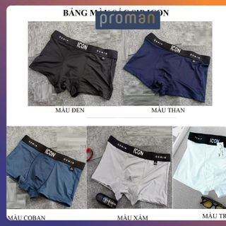 Quần lót nam Tam giác thun lạnh, Quần sịp nam Tam Giác cao cấp chất thun lạnh đẹp cạp to co dãn 4 chiều 38-95kg PROMAN