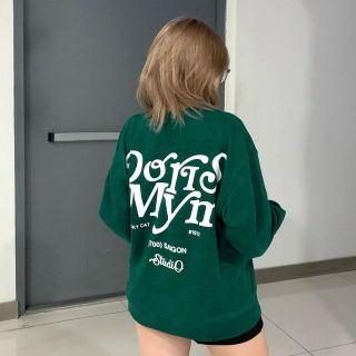 Áo sweater logo in doris myn form dưới 68kg