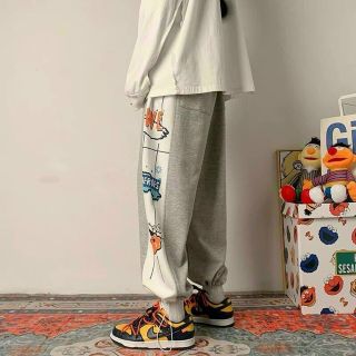 Quần thun jocker in hoạt hình có dây rút lai, form dưới 68kg