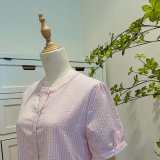 Đầm babydoll dáng tay phồng - 2 tầng viền bèo
