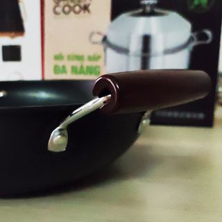 Chảo xào thép Nitriding 32cm Greencook GCW01-32IH dùng được tất cả các bếp