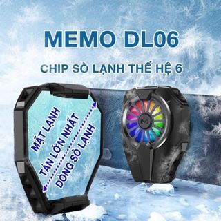Quạt Tản Nhiệt Gaming Cho Điện Thoại HD DESIGN MEMO DL06 Công Nghệ Sò Lạnh - Làm Mát Siêu Nhanh