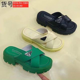Dép nữ đế bánh mỳ quai chéo đẹp F016