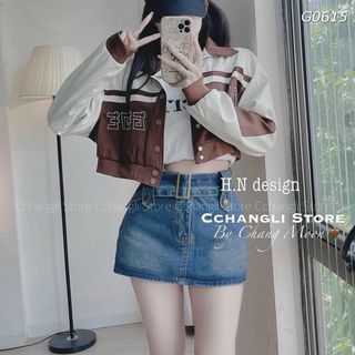 Áo khoác lửng kiểu bomber chất da lộn 2 lớp, logo tomo rrow form dưới 65kg