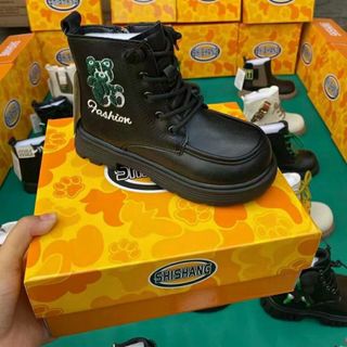 Giày boots trẻ em chất da mềm đẹp K111