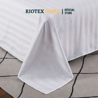 T300 Tấm Trải Giường RIOTEX Trắng Sọc cao cấp đủ kích thước