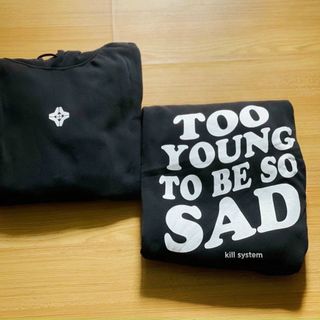 Áo hoodie in too young form dưới 70kg đẹp