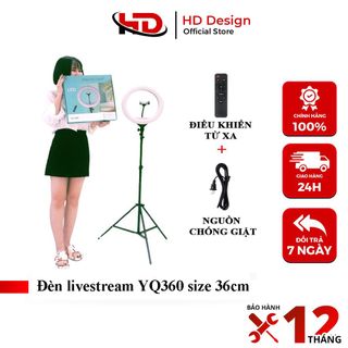 Đèn Livestream YQ360 Size + Kẹp Điện Thoại, Đèn Hỗ Trợ Chụp Ảnh - Make up - Quay Tiktok giá sỉ