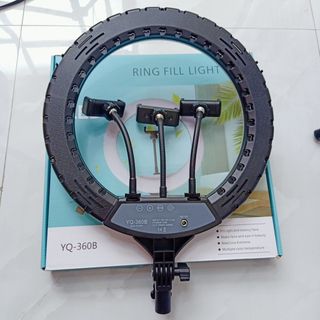 Đèn Livestream YQ360 Size + Kẹp Điện Thoại, Đèn Hỗ Trợ Chụp Ảnh - Make up - Quay Tiktok