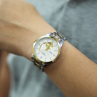 Đồng hồ nam dây da Pagini Tisot mặt kính Sapphire hiển thị lịch ngày tháng -Thiết kế sang trọng Chống xước Chống Nước