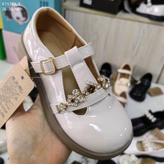 Giày búp bê trẻ em chất da mềm quai ngang K153