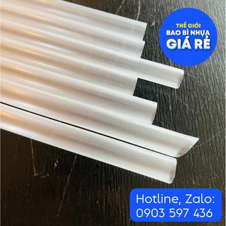 Sỉ Ống hút Trắng phi 6, phi 8, ống hút trân châu trắng phi 12 cao cấp có màng và không màng 500g 1 bịch/ 1 gói 10 bịch