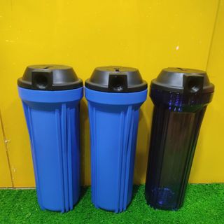 Bộ ly lọc 10" phi 21 (1 trong 2 xanh , không có bass treo và lõi lọc)