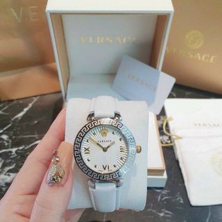 ĐỒNG HỒ VERRSACE DÂY DA TRẮNG CAO CẤP