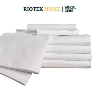 Vỏ Chăn Trắng Trơn Cotton Khách Sạn RIOTEX