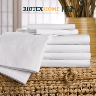 Vỏ Chăn Trắng Trơn Cotton Khách Sạn RIOTEX