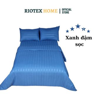 Drap - Ga màu sọc 3 phân Riotex cho nhà nghỉ khách sạn dành cho nệm 5 - 35cm