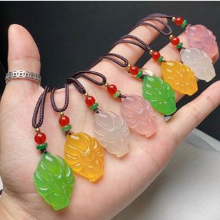 Mặt dây Hồ Ly Đá Mã Não Kèm Dây Đeo Cổ