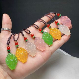 Mặt dây Hồ Ly Đá Mã Não Kèm Dây Đeo Cổ