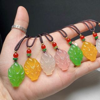 Mặt dây Hồ Ly Đá Mã Não Kèm Dây Đeo Cổ