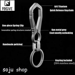Móc khóa xe hơi TITANIUM, dành cho Nam và Nữ, Sang Trọng, Nhẹ, siêu bền, đẹp, sử dụng đa năng.