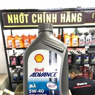 DẦU SHELL ADVANCE ULTRA SCOOTER 5W40 1L CHO PIAGIO