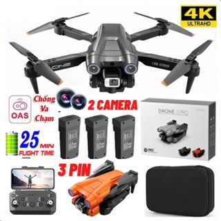 Flycam Mini Giá Rẻ Drone I3 Pro, Máy Bay Điều Khiển Từ Xa 4 Cánh, Flaycam Cao Cấp 2 Camera, Mắt Quang Cảm Biến Chống Va Chạm, Pin Lithium 2500mAh bay 25 Phút, Động giá sỉ