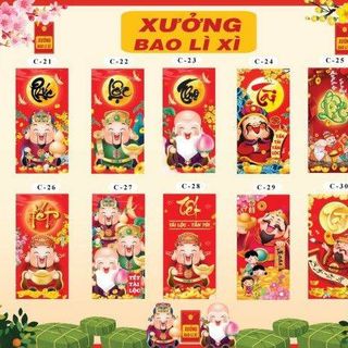 Combo 10 bao lì xì 2023