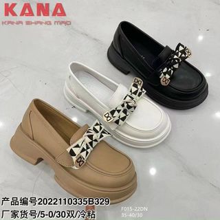 Giày lười nữ chất da mềm đính nơ đẹp F015