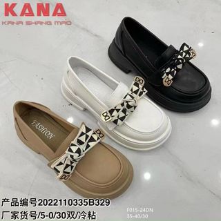 Giày lười nữ chất da mềm đính nơ đẹp F015