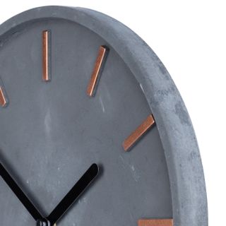 Đồng hồ treo tường bằng bê tông màu xám mới đúc mới 100%