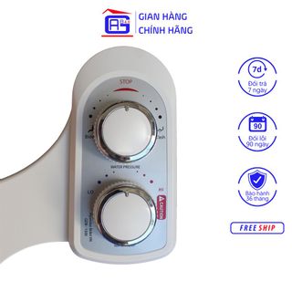 Thiết Bị Vệ Sinh Hyundae Bidet GDB-1500 Màu Trắng 2 Vòi Phun Nóng Lạnh Tự Lắp Đặt Không Tốn Thời Gian