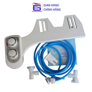 Thiết Bị Vệ Sinh Hyundae Bidet GDB-1500 Màu Trắng 2 Vòi Phun Nóng Lạnh Tự Lắp Đặt Không Tốn Thời Gian