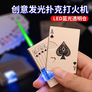 Bật lửa lá bài lộ thiên có đèn led giá sỉ