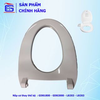 Nắp Bệ Ngồi Bồn Cầu Hyundae Bidet GDB-1800 GDB-2000 Màu Trắng Làm Từ Nhựa Cao Cấp Thiết Kế Rơi Từ Từ Khi Đóng Nắp